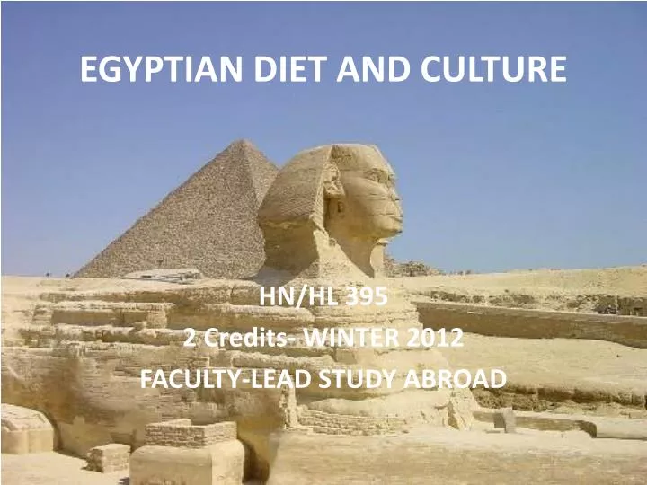 egyptian diet and culture