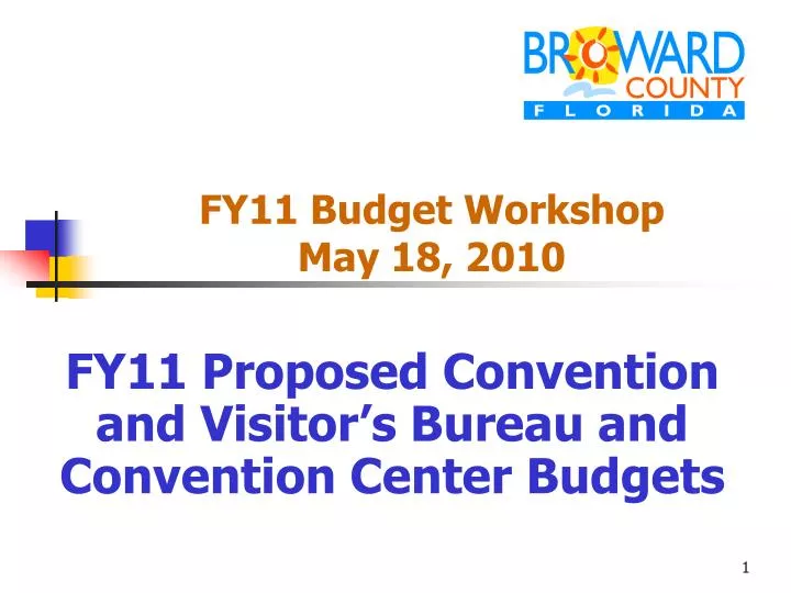 fy11 budget workshop may 18 2010