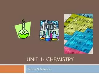 Unit 1: Chemistry