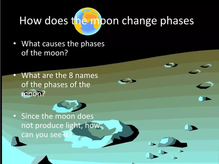 how does the moon change phases