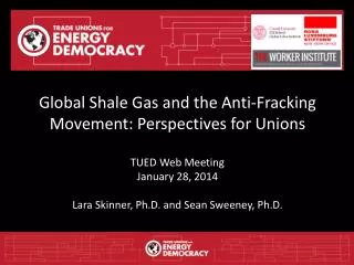 Overview Global Expansion of Fracking