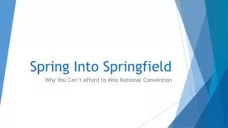 Spring Into Springfield