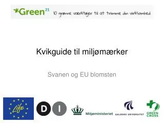 kvikguide til milj m rker