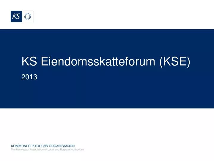 ks eiendomsskatteforum kse