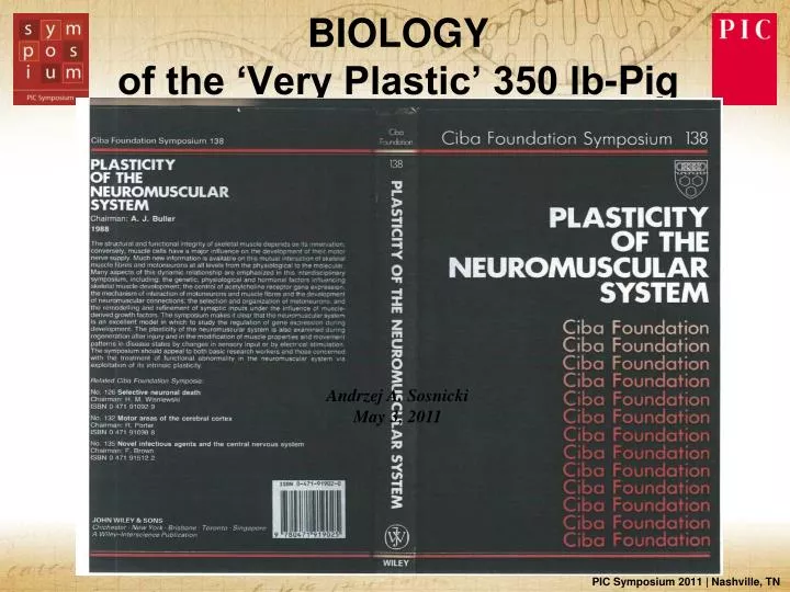 biology of the very plastic 350 lb pig
