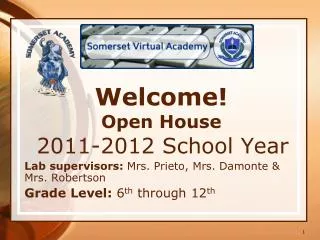 Welcome! Open House