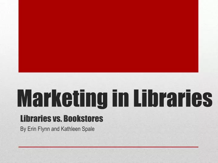 marketing in libraries