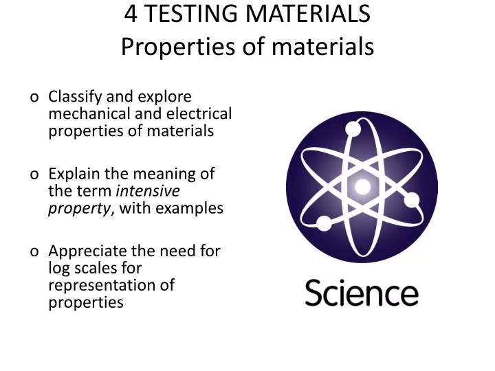4 testing materials properties of materials