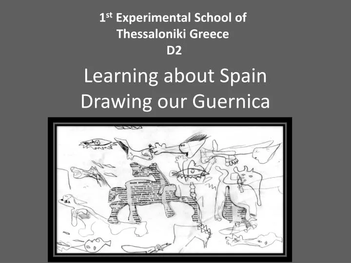 learning about spain drawing our guernica