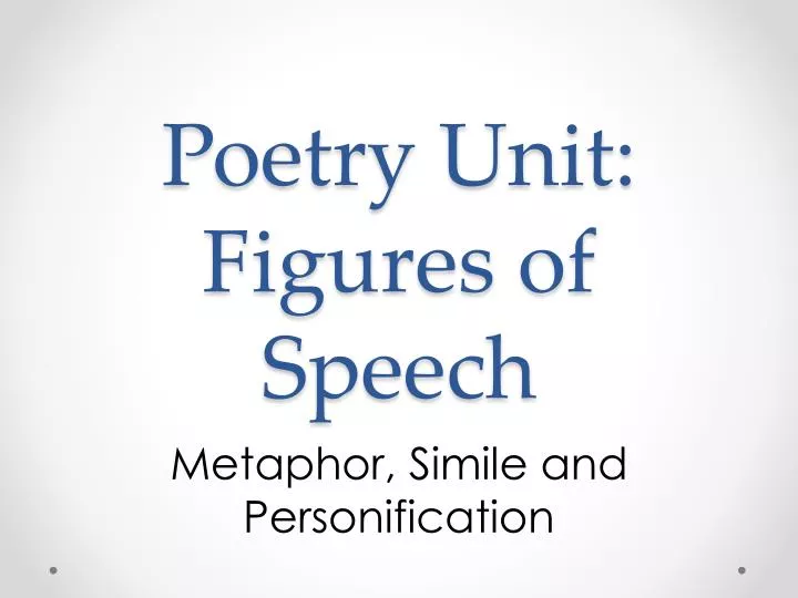poetry unit figures of speech