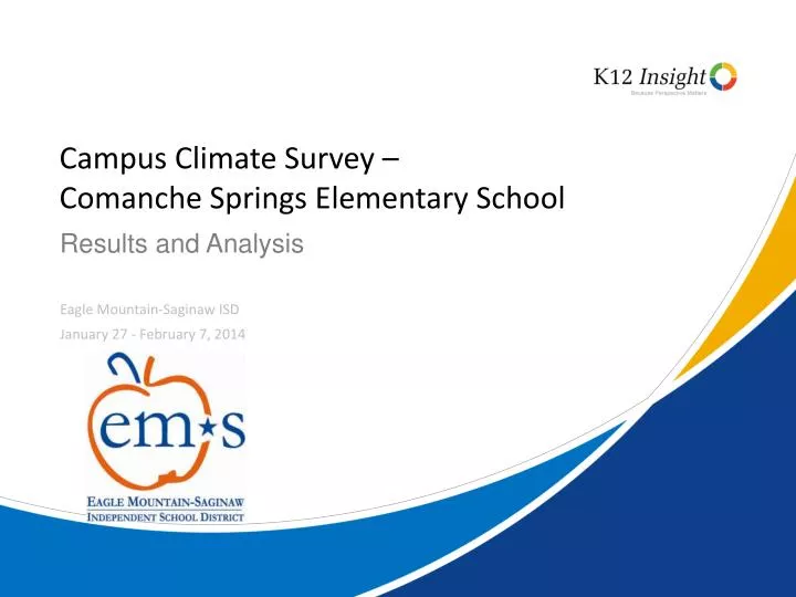 campus climate survey comanche springs elementary school