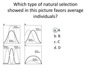 Which type of natural selection showed in this picture favors average individuals?