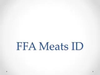 FFA Meats ID