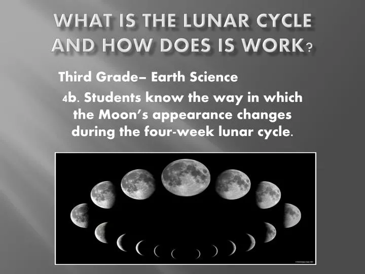 what is the lunar cycle and how does is work