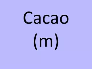 cacao m