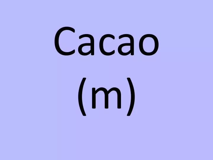 cacao m