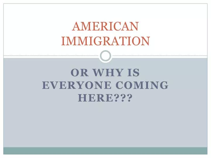 american immigration
