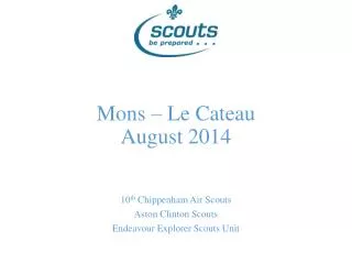 Mons – Le Cateau August 2014