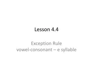 Lesson 4.4