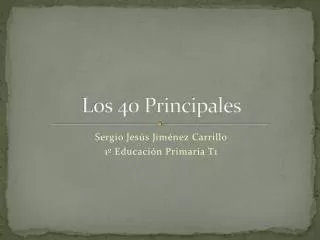 los 40 principales