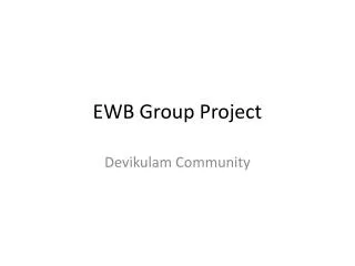 EWB Group Project