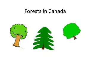 Forests in Canada