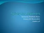 Spivey for Beginners - slide 1