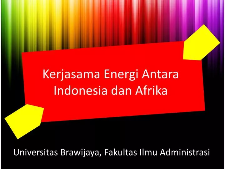 kerjasama energi antara indonesia dan afrika