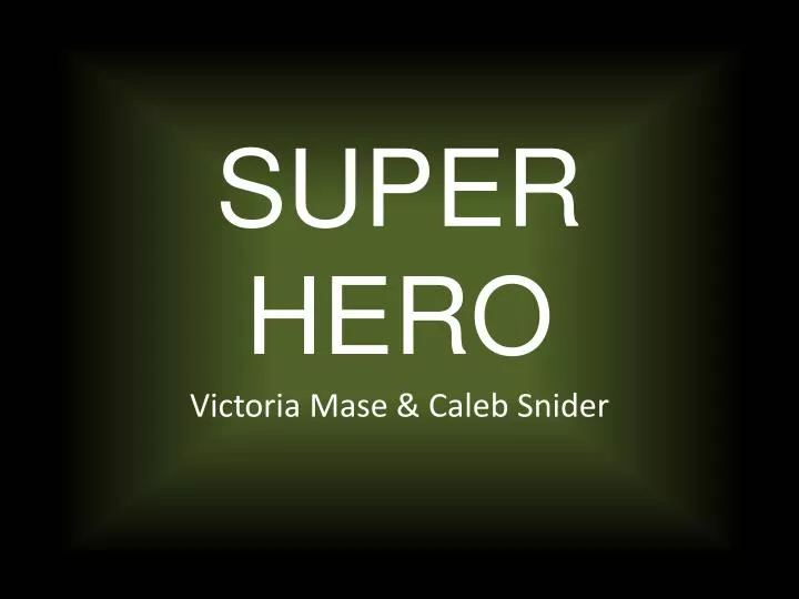 super hero