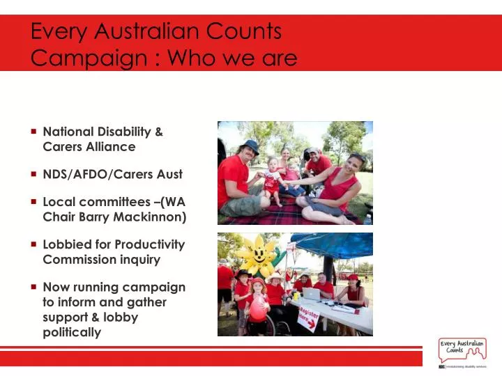 every australian counts campaign who we are