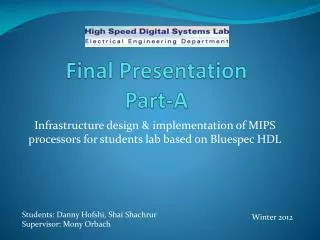 Final Presentation Part-A