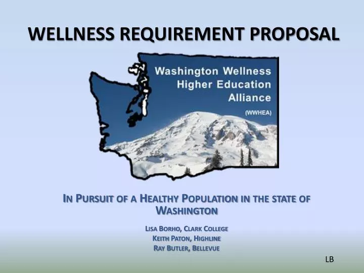wellness requirement proposal