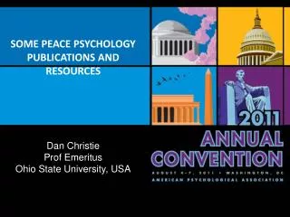SOME PEACE PSYCHOLOGY PUBLICATIONS AND RESOURCES