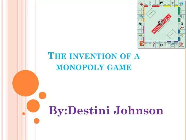 the invention of a monopoly game