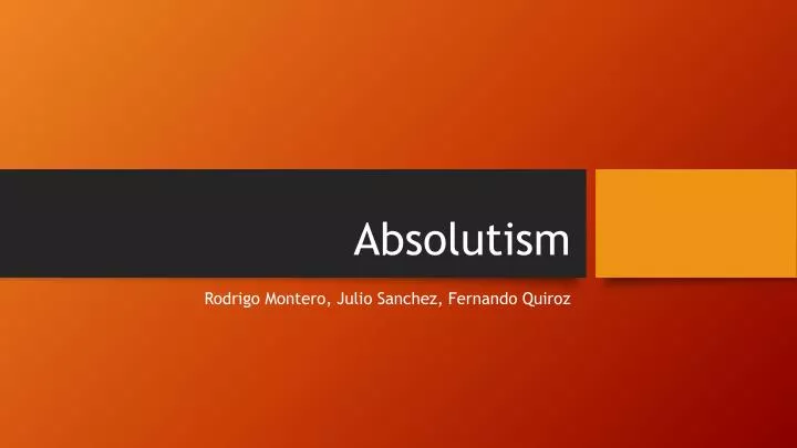 absolutism