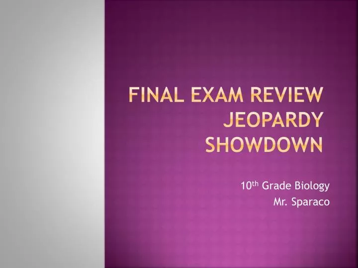 final exam review jeopardy showdown