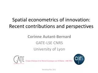 Spatial econometrics of innovation: Recent contributions and perspectives