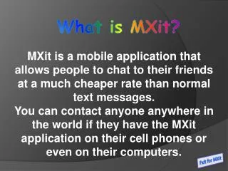 What is MXit?
