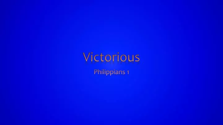 PPT Victorious PowerPoint Presentation free download ID:2010331
