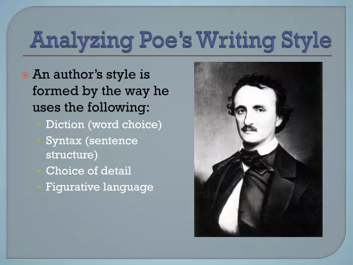 analyzing poe s writing style