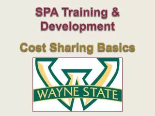 SPA Training &amp; Development Cost Sharing Basics