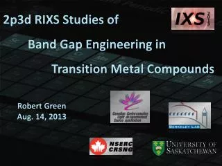 2p3d RIXS Studies of Band Gap Engineering in Transition Metal Compounds