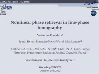 Nonlinear phase retrieval in line-phase tomography