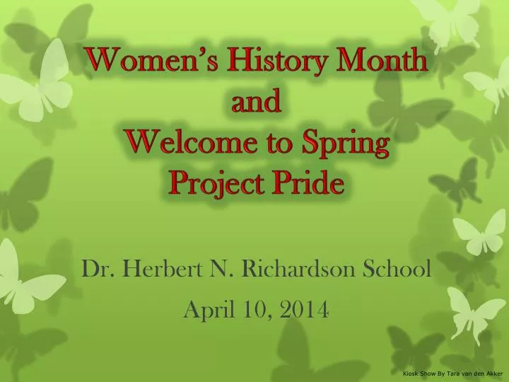 women s history month and welcome to spring project pride
