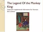 The Legend Of the Monkey King: