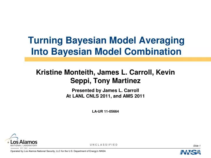 turning bayesian model averaging into bayesian model combination