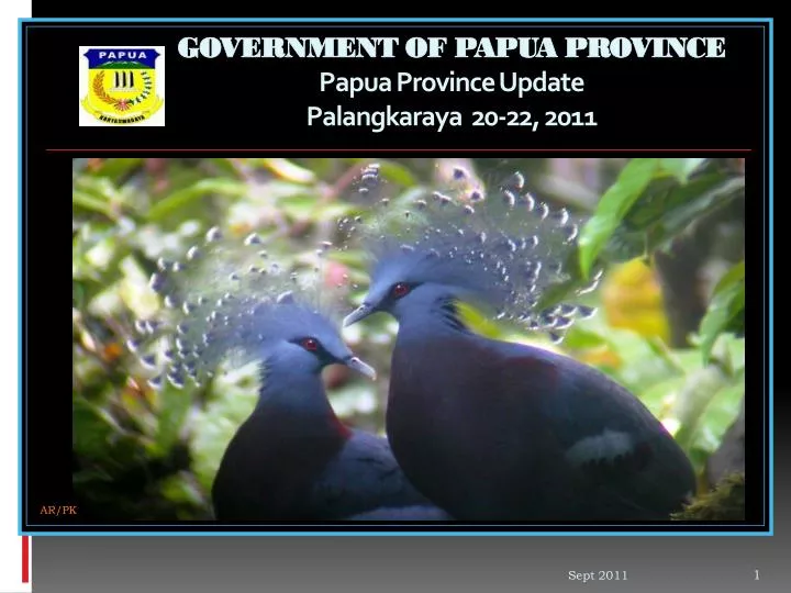 government of papua province papua province update palangkaraya 20 22 2011