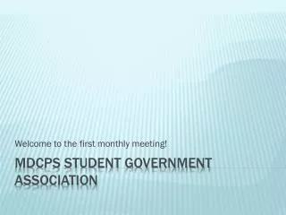 MDCPS Student Government Association