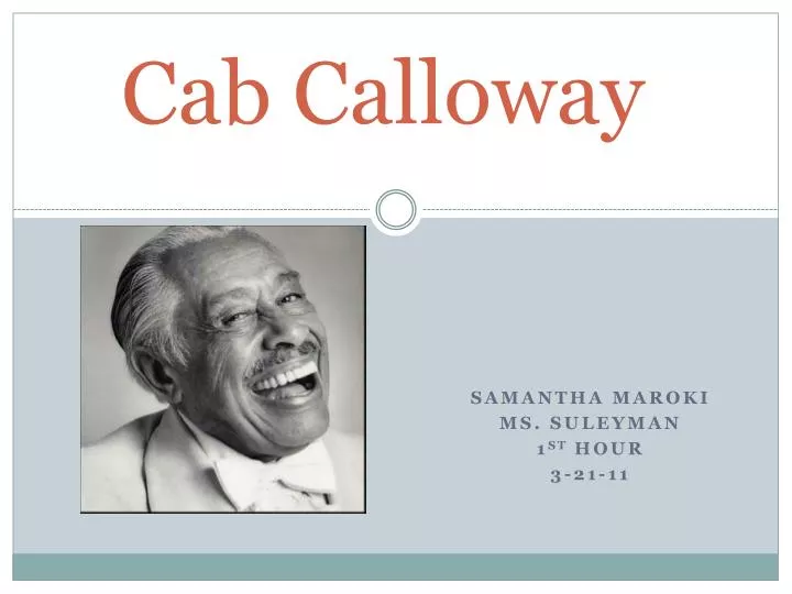 cab calloway