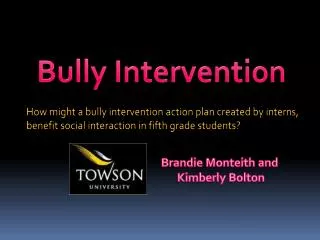Bully Intervention